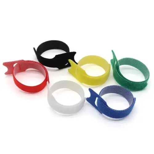 Releasable Cable Ties Wire Organizer Black 15 20 25 30cm Nylon Hook Loop Straps Wrap Zip Bundle Bandage Tie Plastics Fastening - Image 6