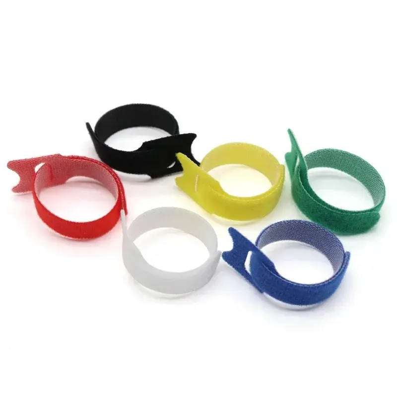 Releasable Cable Ties Wire Organizer Black 15 20 25 30cm Nylon Hook Loop Straps Wrap Zip Bundle Bandage Tie Plastics Fastening - Image 6