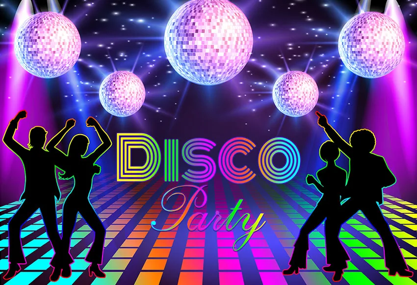 Nitree Photography Background Disco Party 70s 80s 90s Disco Fever 