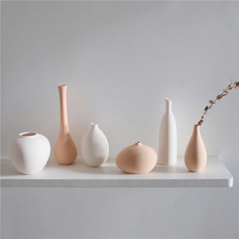 Minimalism Home Decor ceramic vases for  table Dried Flower vase dining table decorative  living room decoration  Decor Gift 3