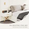Luxurious King Platform Bed Frame, Velvet Upholstered Headboard with 2 Built-in Wall Sconces & Nightstands, Sturdy Metal & Solid 4