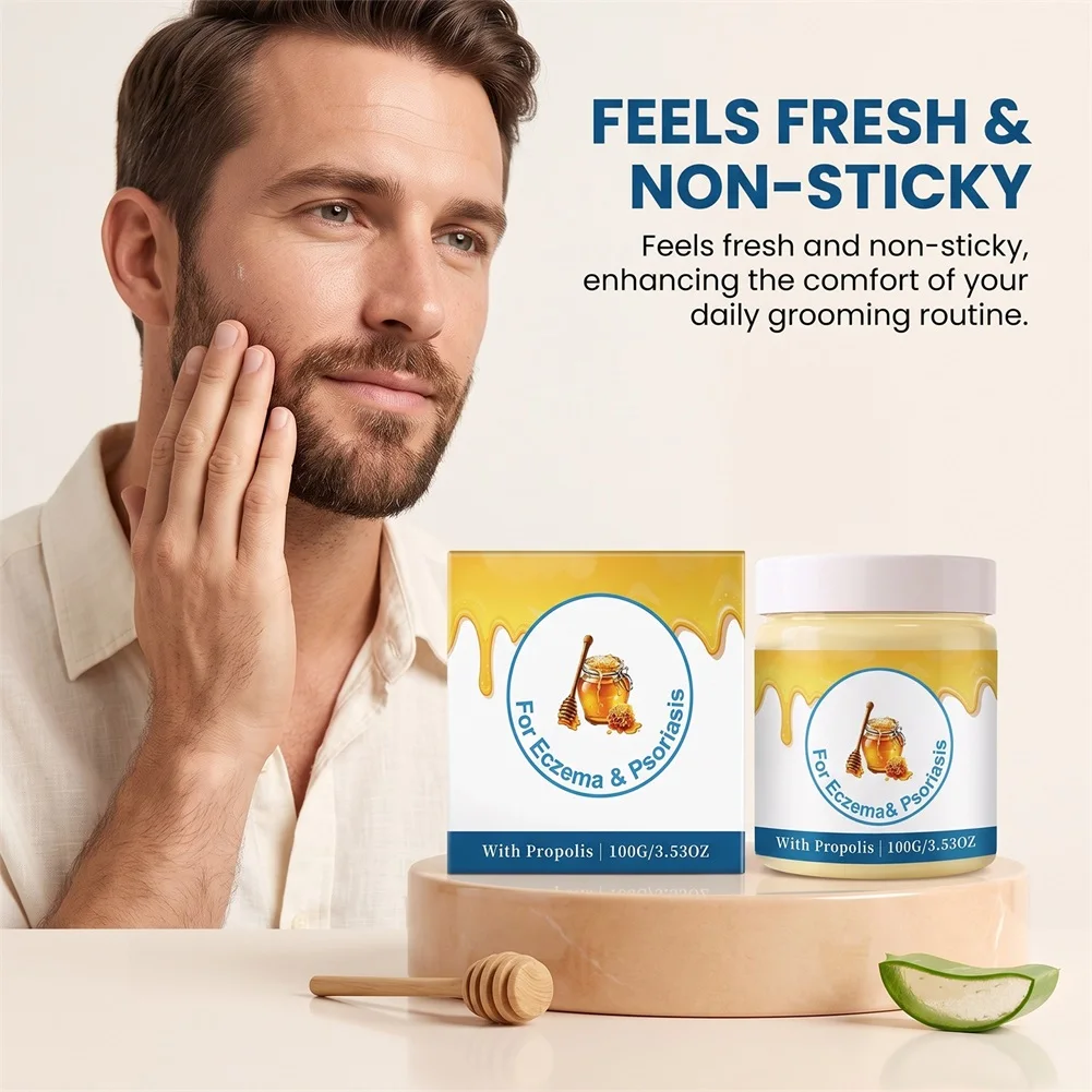 Beard Moisturizing Gel Leave-In Conditioner for Hydrated, Flake-Free Skin and Effortless Styling