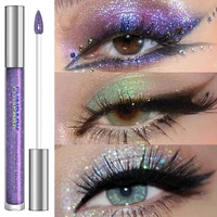 Glitter Liquid Eyeshadow, Silver Monochrome Tone, Waterproof Makeup Effect, Shimmer Pigment Eye Shadow Pallete Set 1