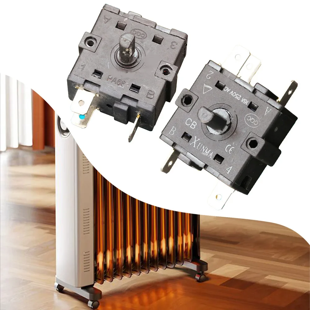 Electric Heater Gear Switch Stove Accessories 3-pin 5-pin Gear Adjustment Switch Electric Heater Timer Accessory