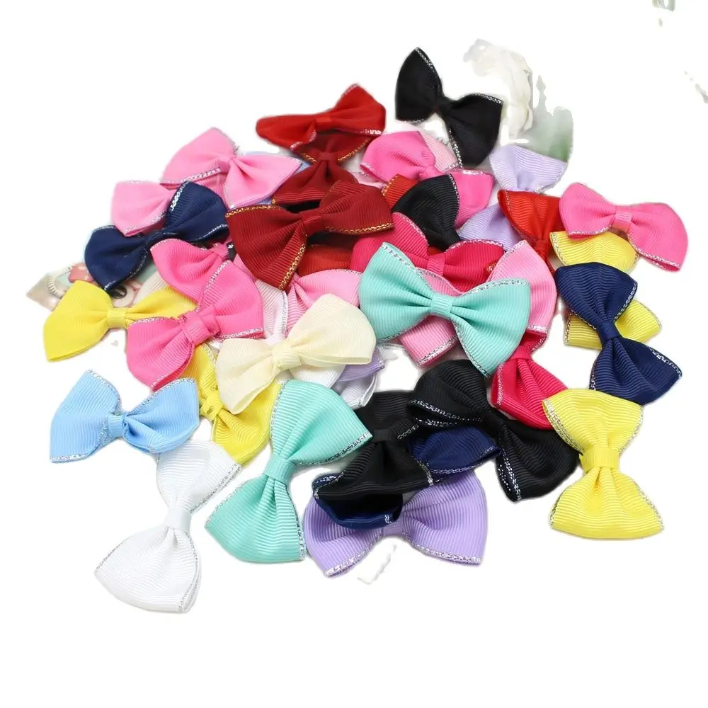 

10pcs or 30pcs 40mm-60mm Grosgrain Ribbon Bows Wedding Party Ribbon Cake Clothing Decoration Scrapbooking DIY Crafts Supplies