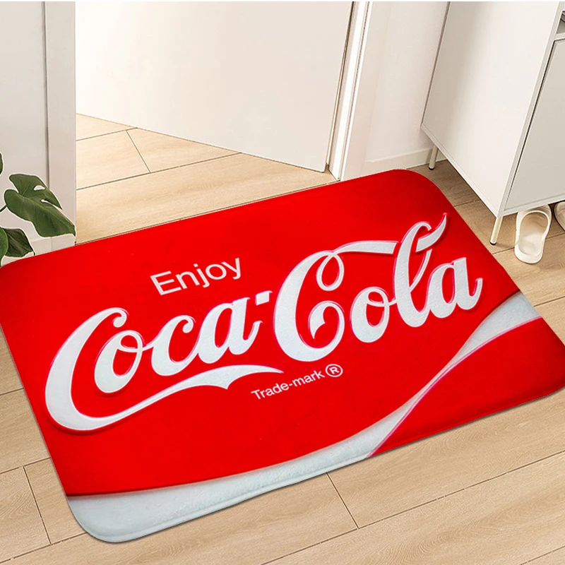 Divertente Zerbino Porta D'Ingresso C-Coca Colas Room Decorating Items Tappeto Da Bagno Per Camera Da Letto Ingresso Veranda Tappetino Tappeti Per Cam