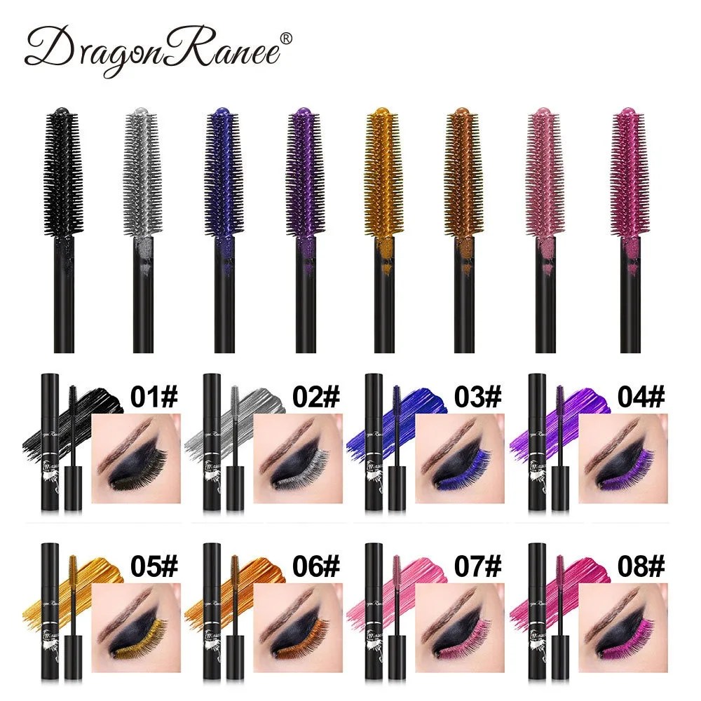 Mascara coloré, effet volume et courbure, waterproof, effet naturel, longue tenue, nacres bleues et roses, maquillage des yeux sans bavures, crème pour les cils_voghion.com