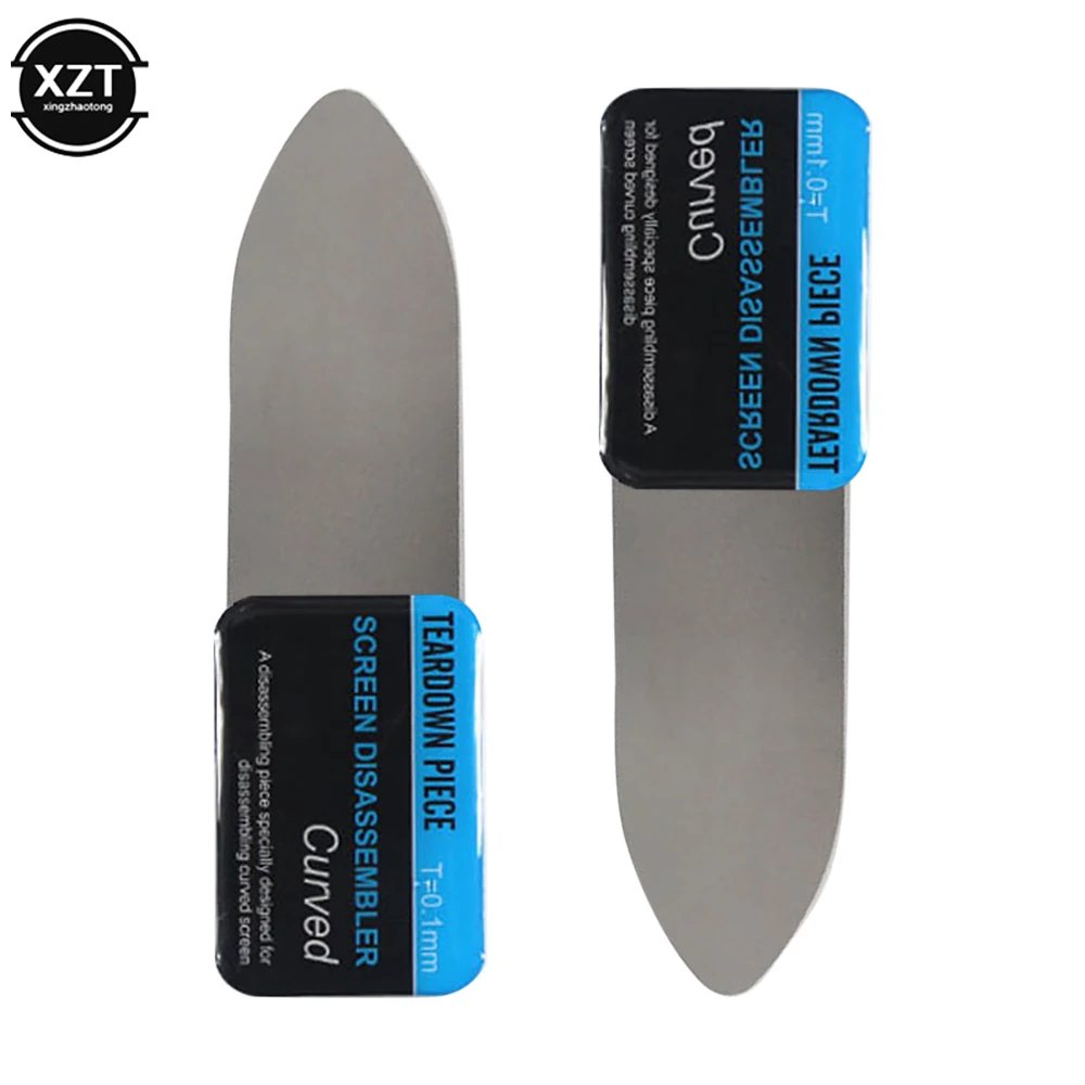 Mobile Phone Curved LCD Screen Teardown Spudger 1 Piece Stainless Steel Metal Ultra-thin Smart Phone Pry Card Repair Tool