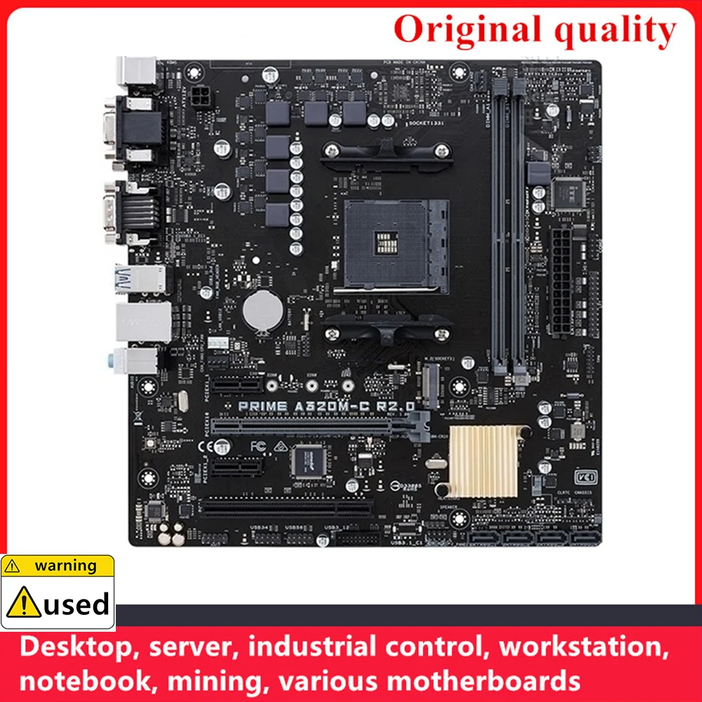 

Используется для PRIME A320M-C материнских плат Socket AM4 DDR4 32GB для AMD A320 десктопная материнская плата SATA III USB3.0