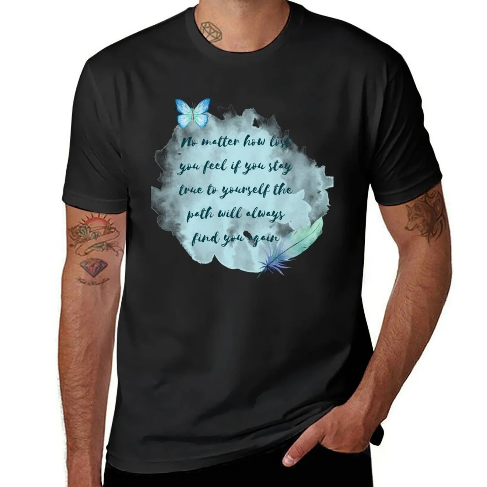 

The path will find you T-shirt cute tops sports fans shirts graphic tees cute clothes mens graphic t-shirts