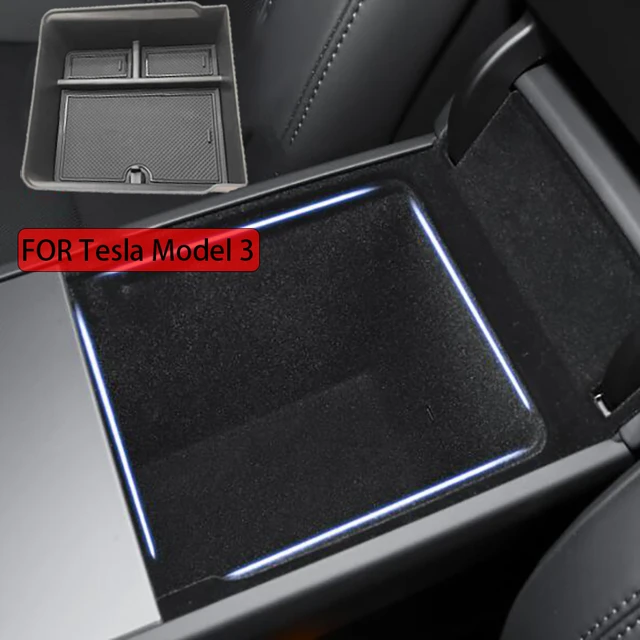 Tesla Model 3 Highland Center Armrest Storage Box – Tesla Premium