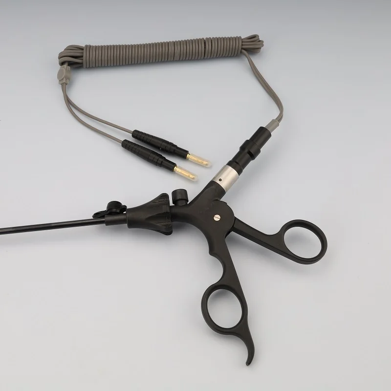Laparoscopic Instrument Bipolar Forceps with Bipolar Cable for Surgery and Teaching