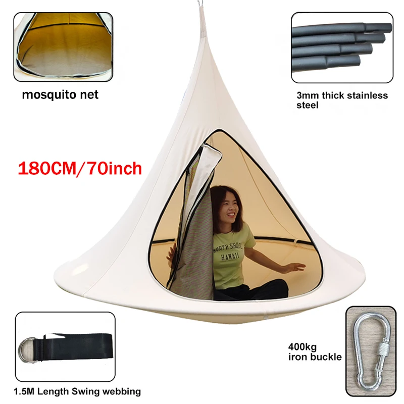 180cm Outdoor Camping Waterproof With Zipper And Anti-mosquitoes