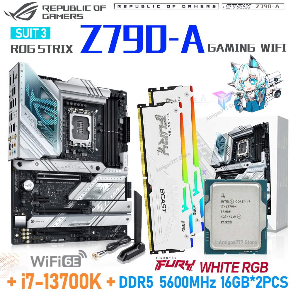 i7-14700KF ROG Z790-A GAMING わるく D4 メモリ セット