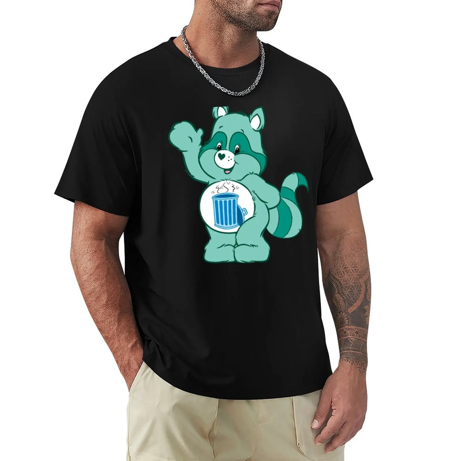 

Care Trash Panda T-Shirt oversized t shirt heavyweights mens graphic t-shirts funny