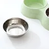 Double Pet Bowls Dog Food Water Feeder Stainless Steel Pet Drinking Dish Feeder Cat Puppy Feeding Supplies Small Dog Accessories 6