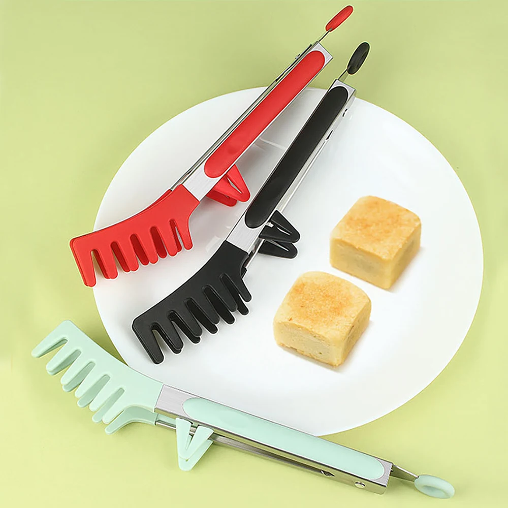 silicone stainless steel spaghetti clip with silicone noodle holder for household kitchen tools and food clips