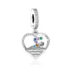 FC Jewelry Fit Original Pan Charms Bracelet 925 Sterling Silver Love Swimming Swimmer Bead For Making Coach Daughter Berloque 5