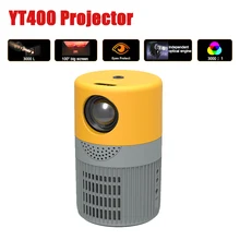 2022 YT400 New Portable Pocket LED Mini Projector Gift for Micro Video Game Proyector,Toy Beamer