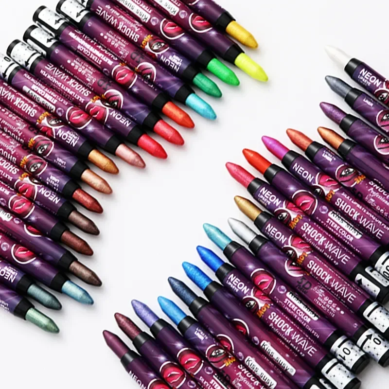 2 In 1 Eyeshadow Lipstick Stick Pencil Waterproof Glitter Matte Eye Shadow Makeup Pigment Eyeshadow Pen eye shadow eyeshadow stick eye shadow stick
