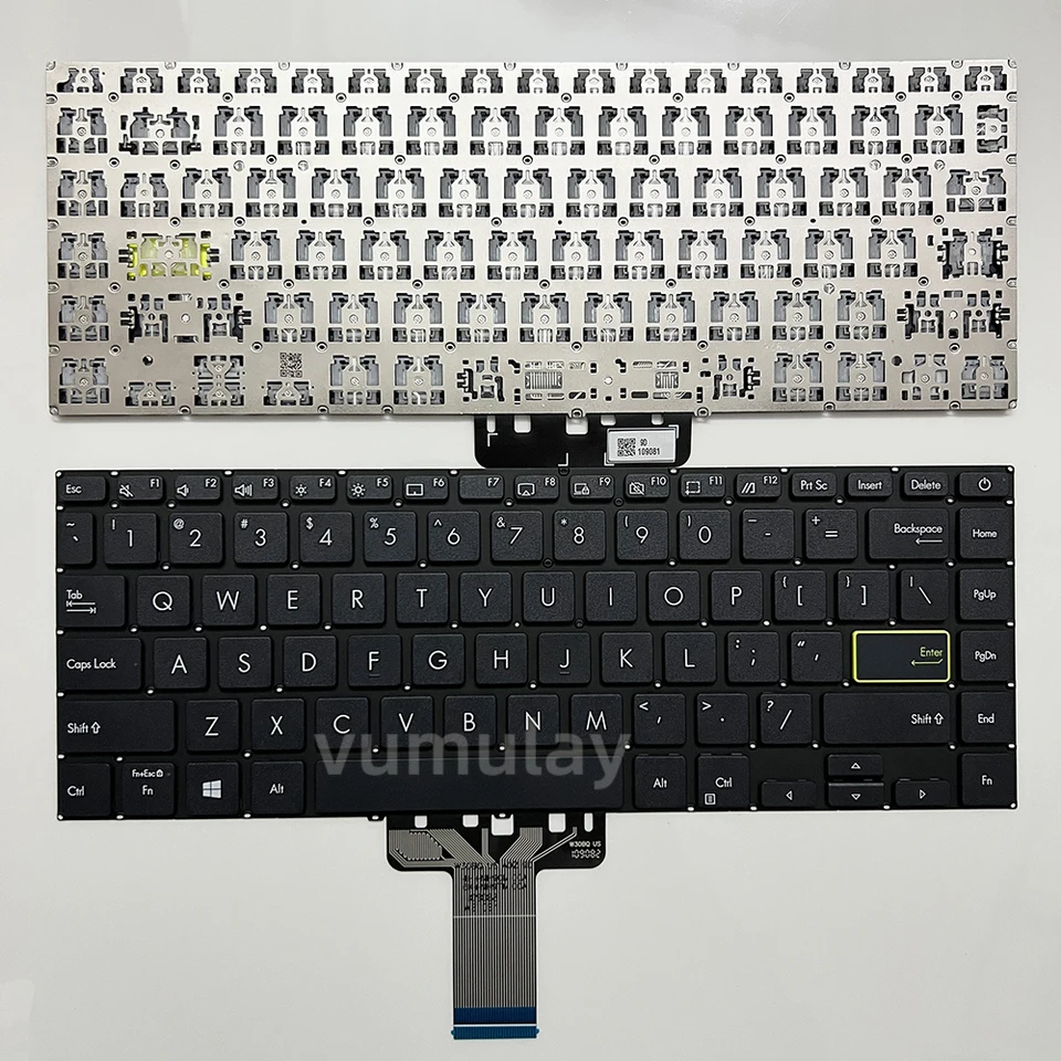 Touche De Clavier Asus Vivobook S433 / X421 / M433 – Touche Seule (vérifie Charnière)