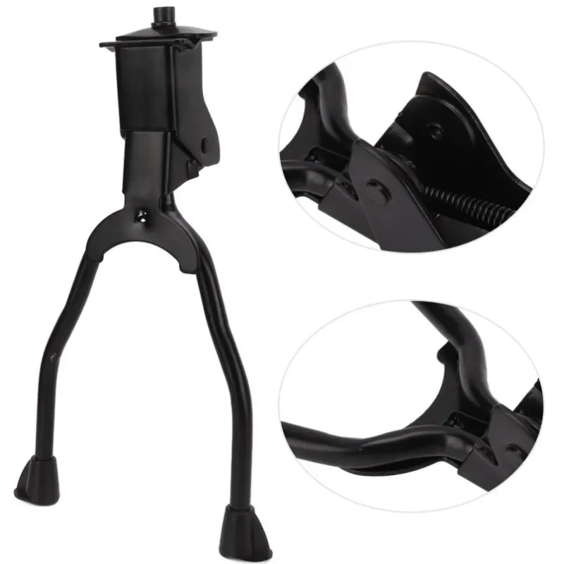 Durable Stainless Steel Foldable Double-Leg Bike Kickstand for Mountain and Road Bikes