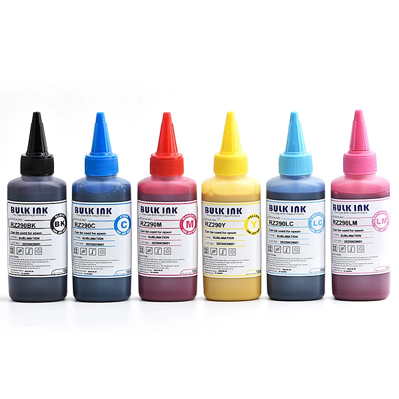 Sublimation Ink 100ml for epson ET-2720 ET-2760 ET-4700 ET-4760 ET-1500 WF3620 WF3640 WF7610 WF7620 WF7710 WF7720 F500 printers inkjet printer ink