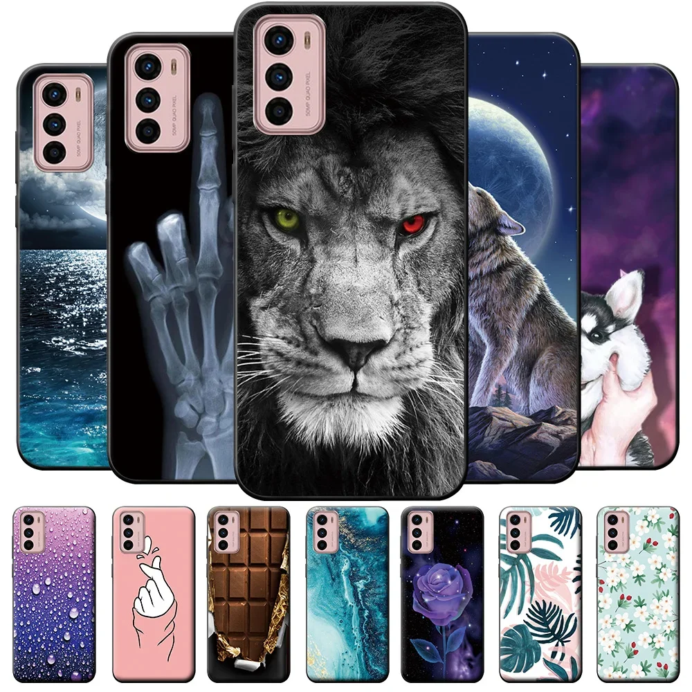 Vibrant Animal Design Silicone Case - Soft Bumper Protection for Motorola Moto Smartphones