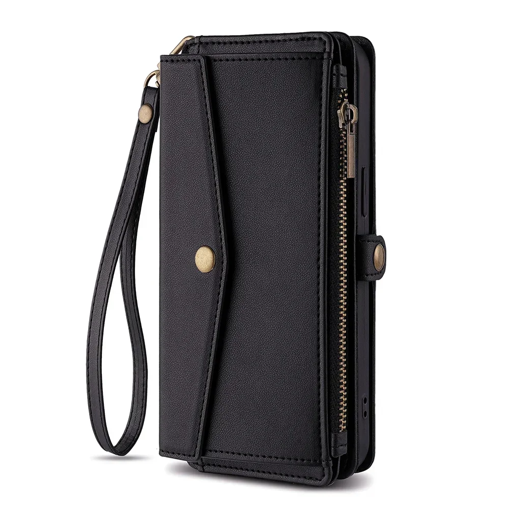 Crossbody Wallet Faux Leather Flip Case