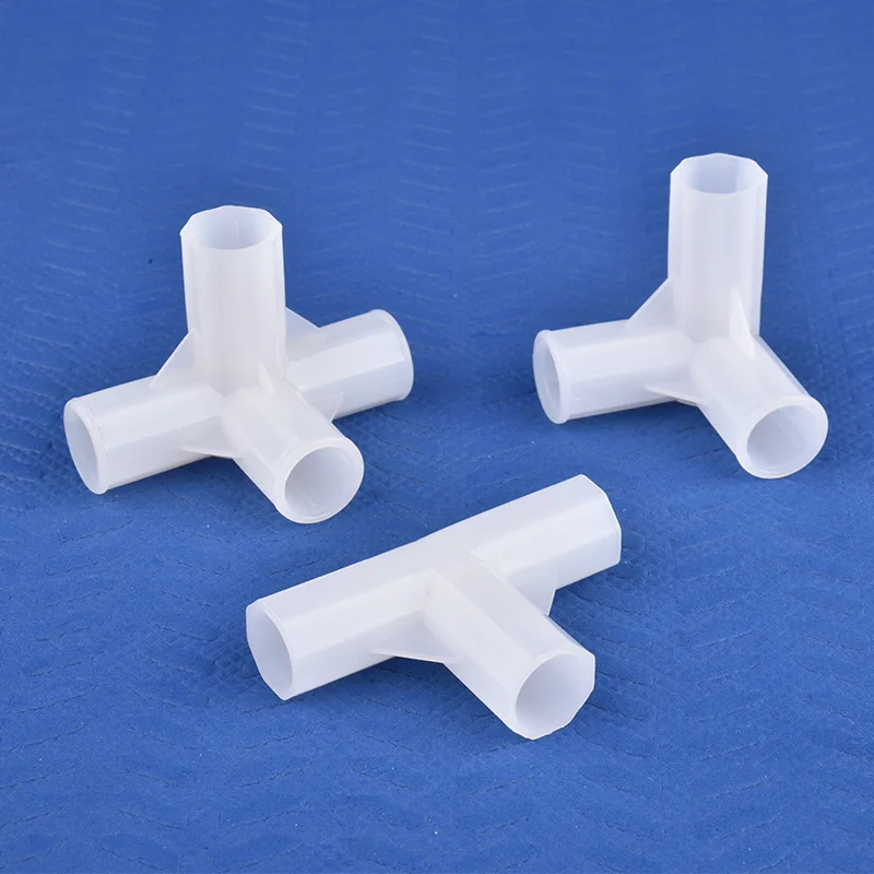 Plant support connector square tube connection piece 2-30PCS Inner Dia12mm Tee Way Four Way Straight Connector Shelf Wardrobe Hook Fittings Tent Garden Watering Irrigation Joint DIY