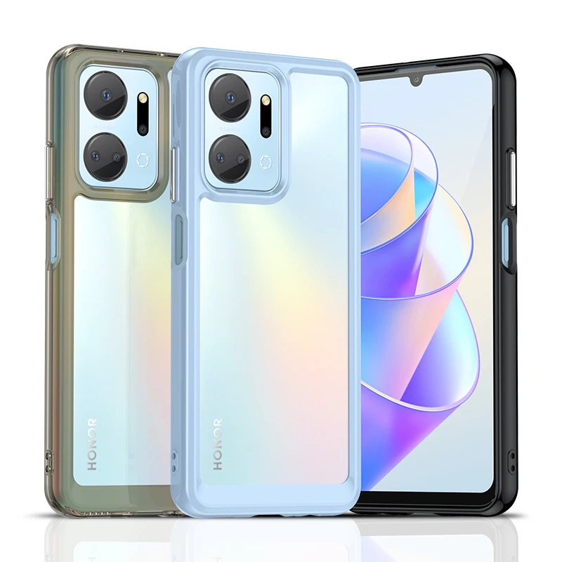 Per Honor X7A Custodia Honor X7A X8A X9A X8 X9 5G Cover Funda Silicone Antiurto + Cover Posteriore Protettiva Per Pc Per Honor X7A