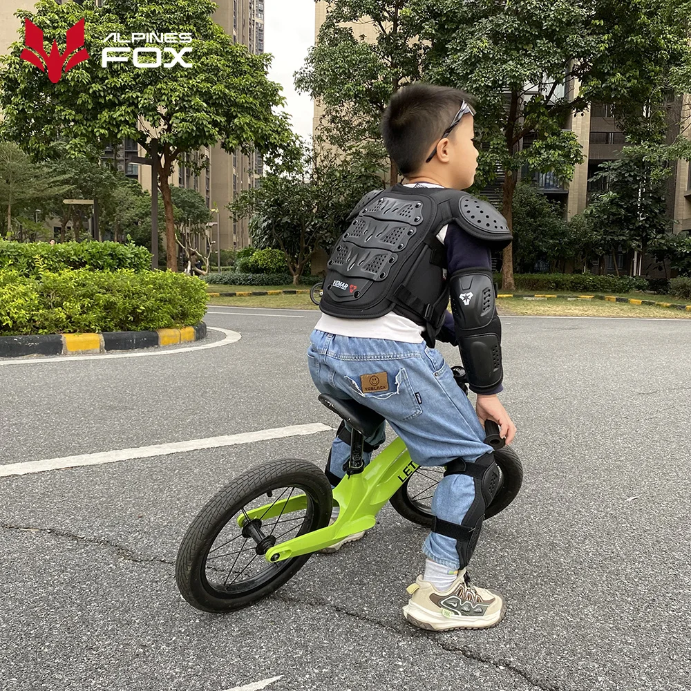 Children Full Body Armor Vest Kids Riding Jacket Anti Falling Protection Gear Sets Motocross Motorcylce BMX MX Knee Elbow Pads