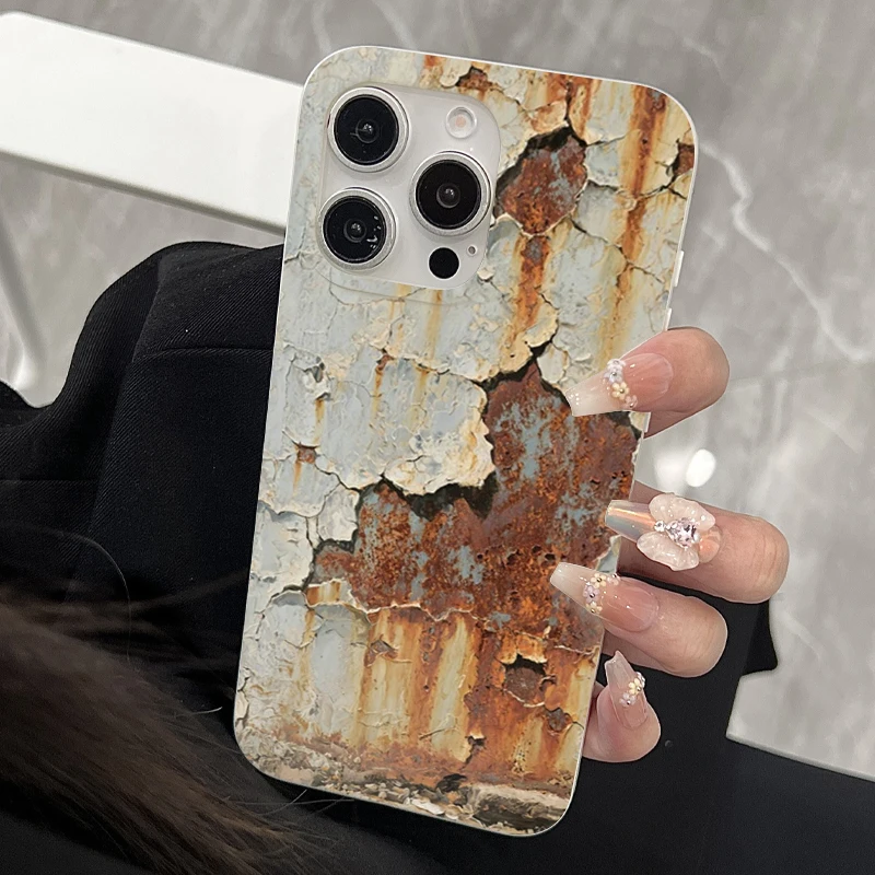 Vintage Industrial Shockproof Rusty Phone Case with Advanced Protection