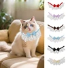 New Christmas Pet Outfit Lace Cute Bow Cat Collar Headband for Small Dogs - Convenient  and  Practical  Home  Accessory