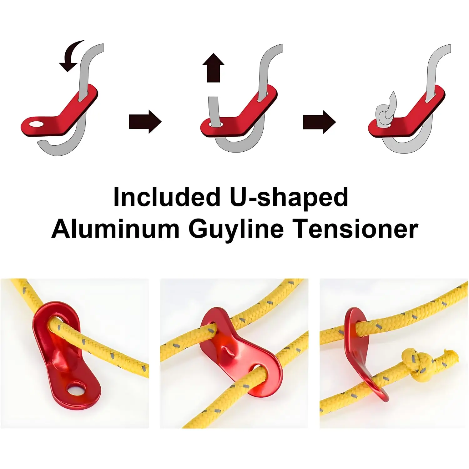 Bold Sturdy Tent Rope High Reflective Luminous Windproof Tent Rope with Double Eye Buckle for Outdoor Camping Dry Bundle Fix outdoor tent ropes