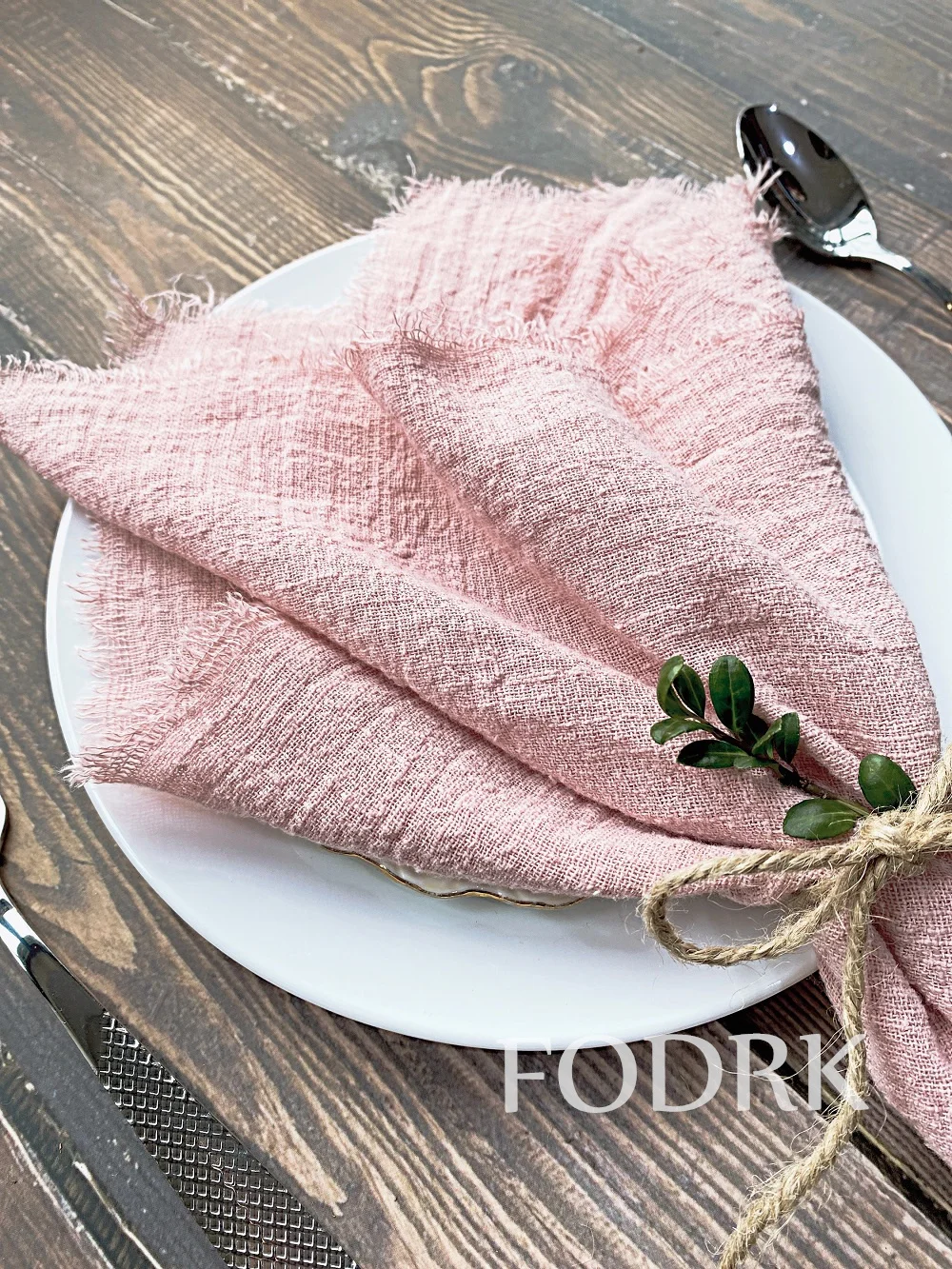 Serviettes en lin naturel pour les vacances, table à manger de Noël.  Serviettes en tissu pour mariage. Ensemble de serviettes de ferme de 2, 4,  6 etc, différentes couleurs -  France