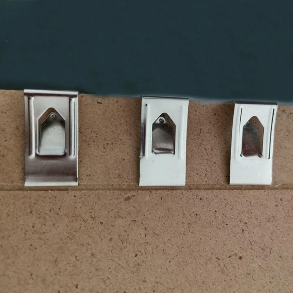 Hanging Hooks Picture Frame Hangers Wall Hooks 50 Pcs Photo Frame Hardware Hook Picture Hanging Hooks Metal Clothing Rack Easel Hanger Iron Spring Turn Clip Nail Accessories