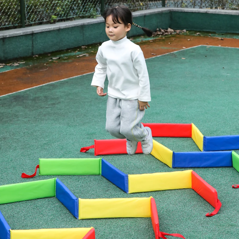 

Children's Outdoor Game Toys Jumping Lattice Hole Kindergarten Sports Physical Training Indoor Outdoor Games Sensory Toys Kids