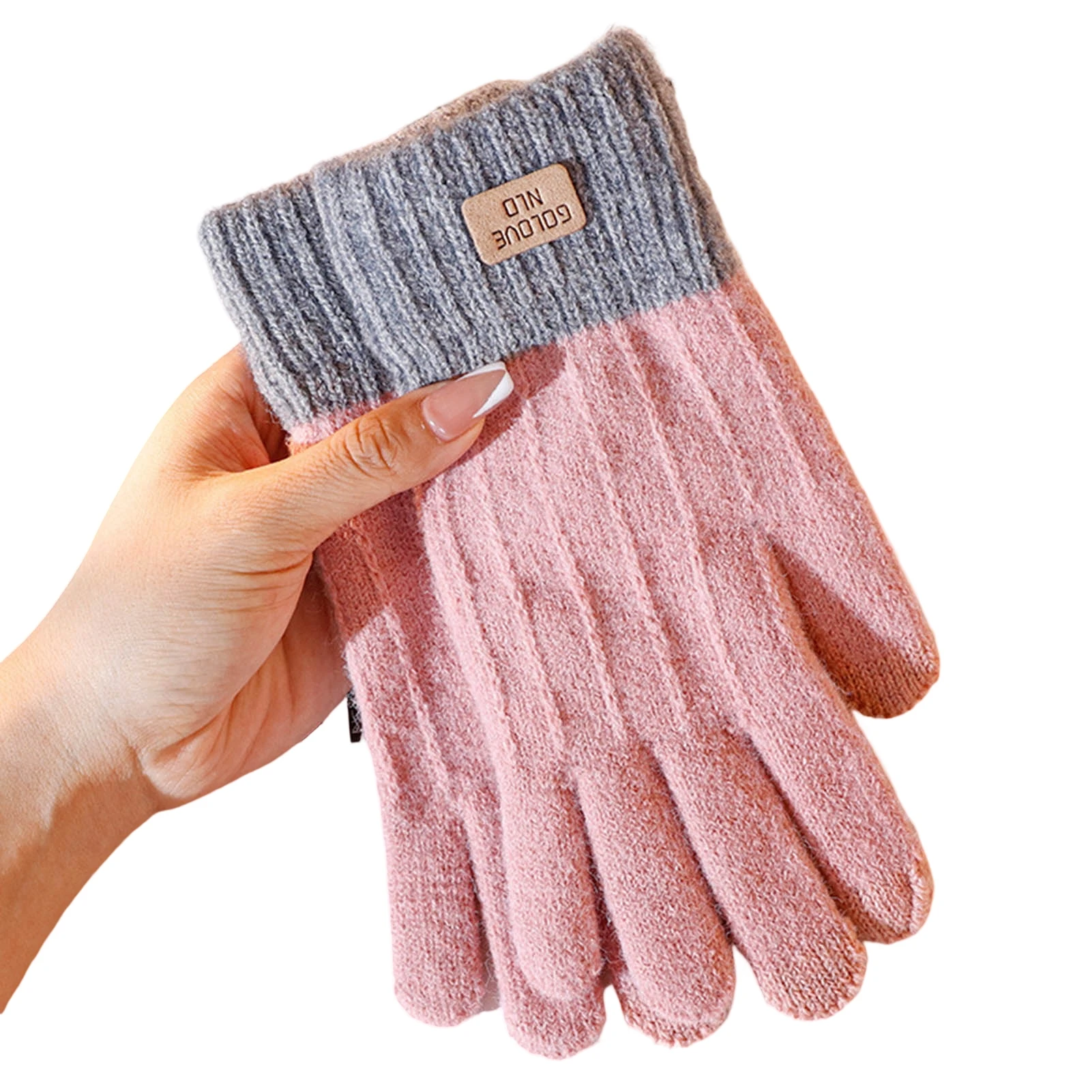 

Women's Winter Touchscreen Gloves Warm Fleece Lined Knit Gloves with Touchscreen for Cold Weather Protect Hands