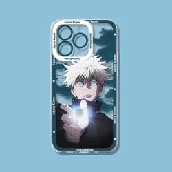 Jujutsu Kaisen Gojo Satoru & Ryomen Sukuna Transparent Phone Case Cover - iPhone 15 Plus (8)