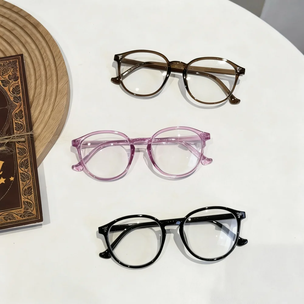 Retro Blue Light Blocking Glasses - Fashion Oversized Frame Glasses Round Eyeglasses, Computer Gaming Glasses for Women/Men 2026