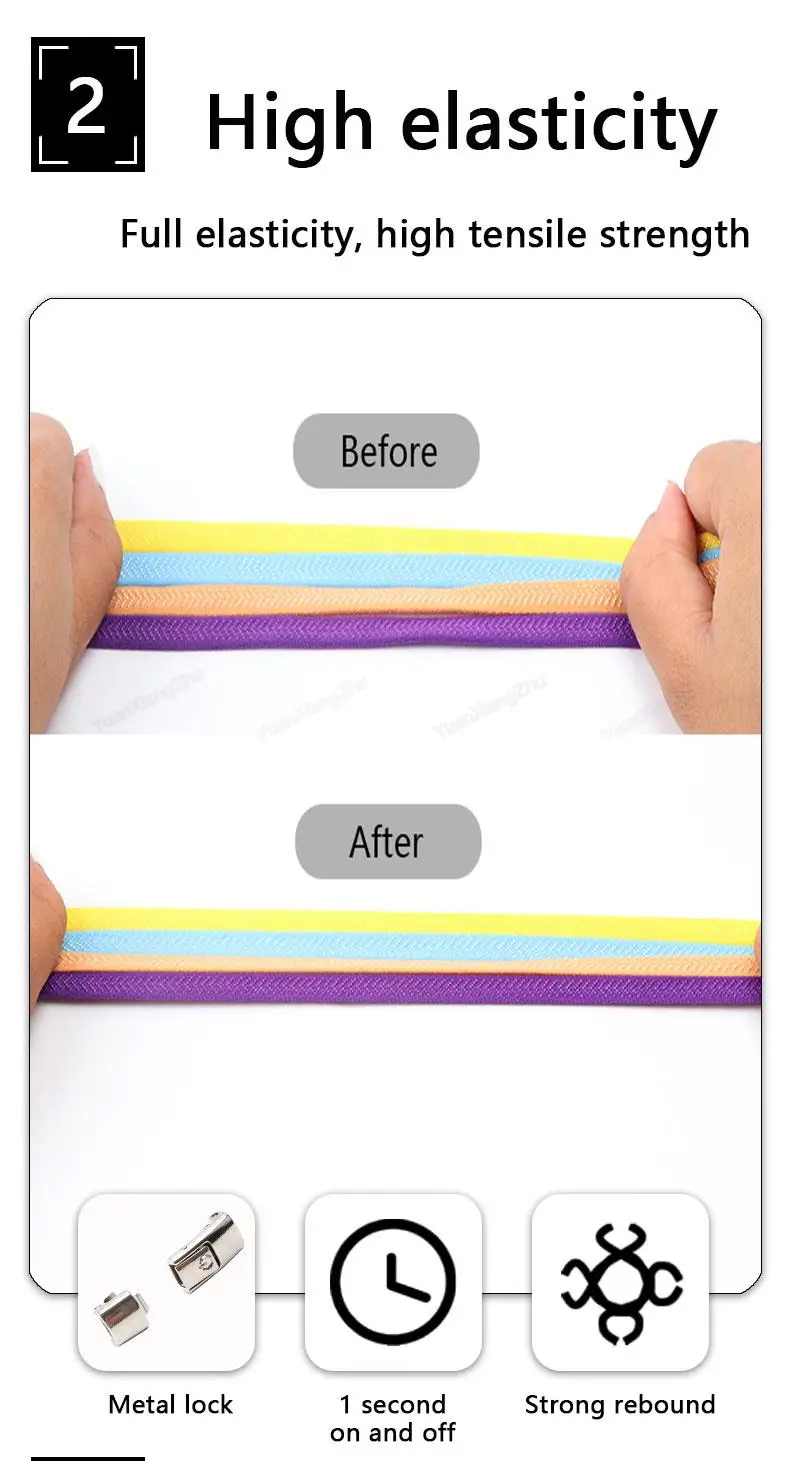 Elastic Shoelaces