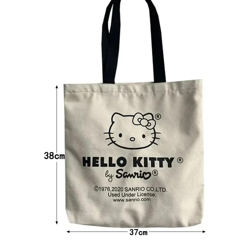 Shoulder Bag Ladies Handbag Canvas Bag Travel Bag Disney Women Cute Hello Kitty Canvas Tote Bag Femme Shopping Shoulder Bags Travel Tote Luxury Designer Handbags Handiness