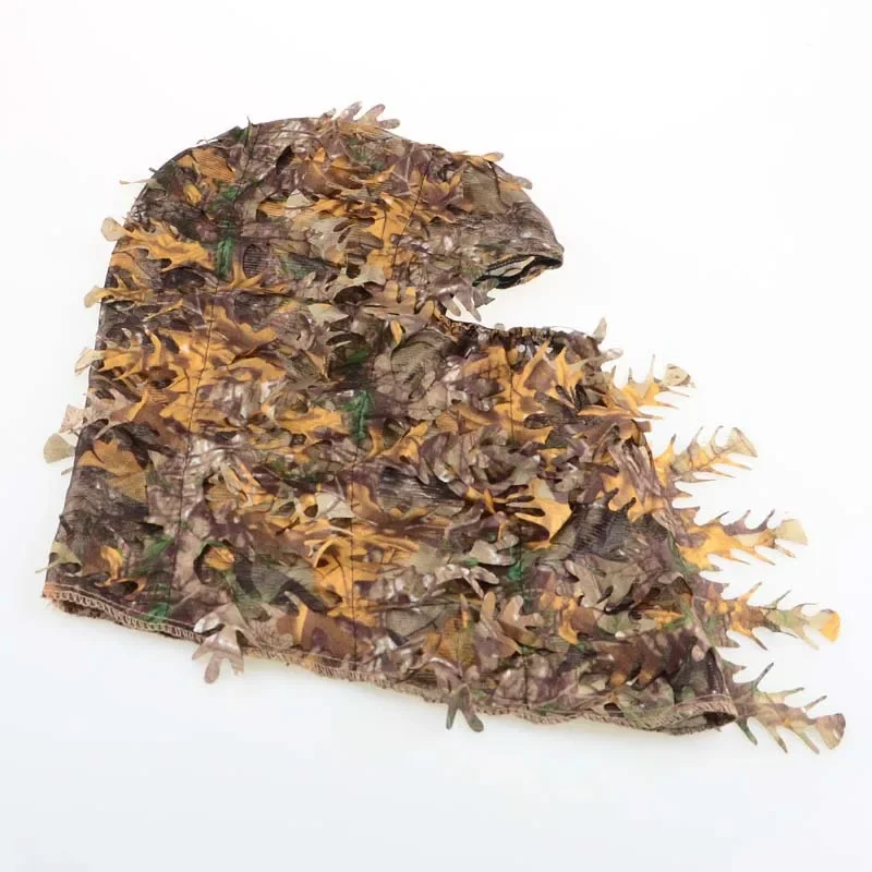 3D Leaf Camouflage Face Mask Hunting Hood Cap Male Tactical Camouflage Hat Turkey Camo Hunter Ghillie Suits Airsoft Accessories