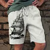 Fun animal dinosaur beach shorts, men's 3D printed surfboard shorts, summer swimsuit, swimming pants, cool ice shorts 1