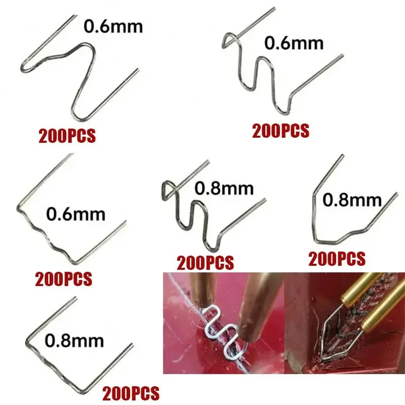 3000pcs staples חם עבור פלסטיק רתך מכונת תיקון פלסטיק מכונת ריתוך חוט מכונית פגוש תיקון מכונת ריתוך מכונת