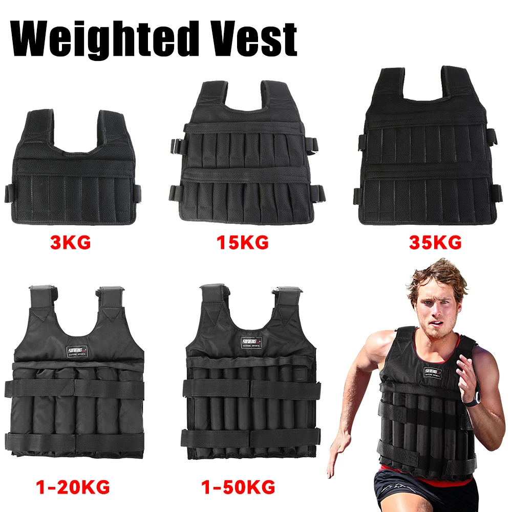 AmStaff Gilet lesté réglable | Options de 36 lb et 65 lb – Fitness Avenue