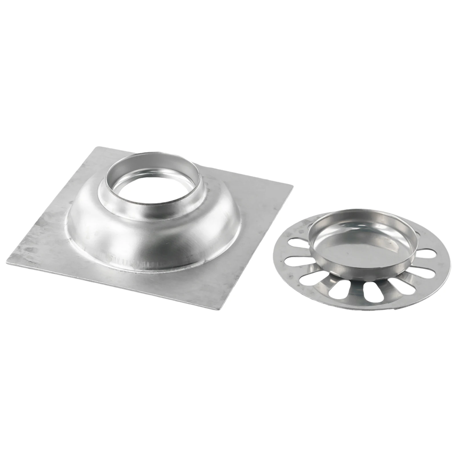 

Square Shower Drain Floor Drain Easy Installation Grid Pattern Perfect Size Stainless Steel Easy Cleaning Professional Plumbers