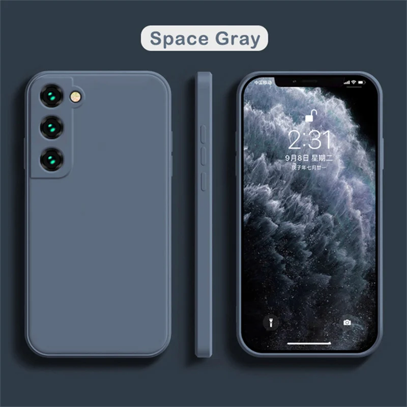 thumbnail image 1 of Funda de silicona líquida suave para Samsung Galaxy, A42, A32, A52S, A71, A72, A82, S20, 21 FE, S21, S22Ultra22, S22 PLUS, Note10, 20, 20U, 1 of 5