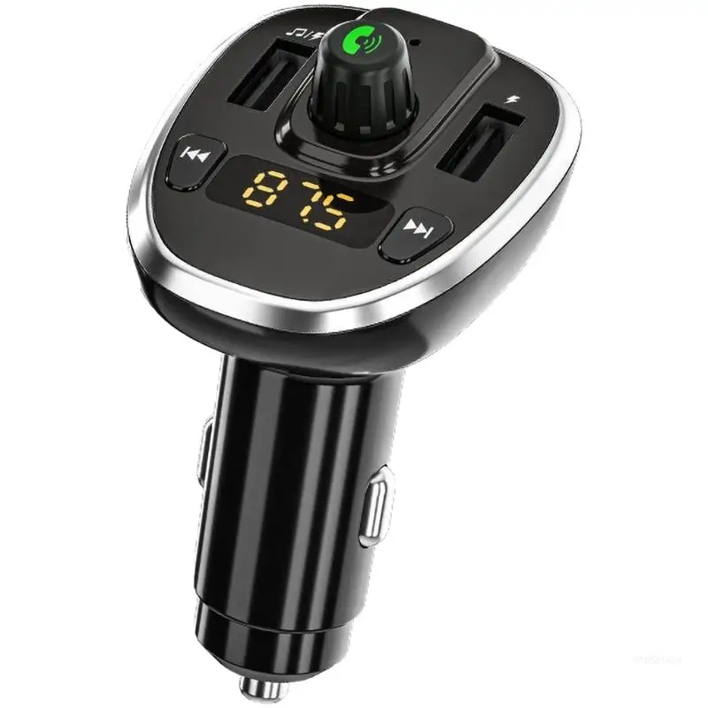

Bluetooth-compatible FM Transmitters for Car,Double USB Charging Car Adapters MP3 Music Player FM Car Handsfree Dropship